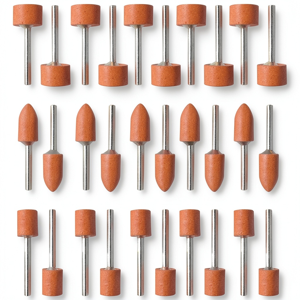 NIANNIAN sanding bits kit displayed with rotary tool on workbench