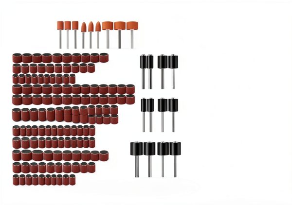 Sumsoctober Sanding Drum Kit 159PCS Rotary Tool Accessories-6