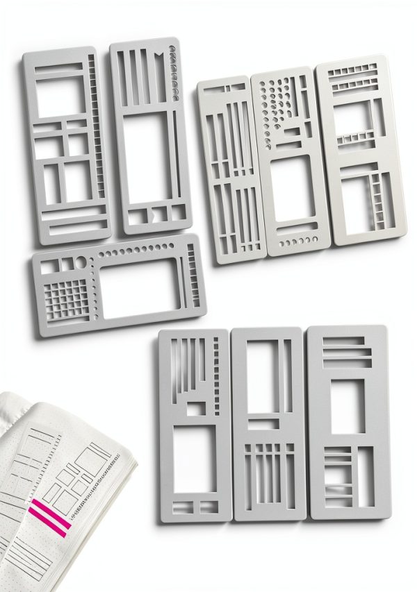 Generic Dot Grid Journal Stencils Mylar Modern Style-0
