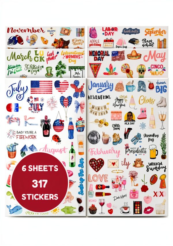 TriluckyDeco Planner Stickers Set-0