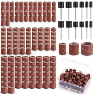 BAGTeck 150pcs Sanding Drums Kit Power Rotary Tool Sanders-0