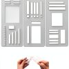 Generic Dot Grid Journal Stencils Mylar Modern Style-6