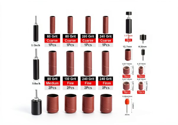 Tnisesm Power Rotary Tool Sanders Kit-2