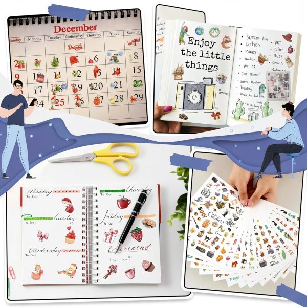 Perthlin Planner Stickers Multicolor 24 Sheets-3