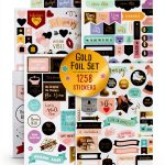 ZICOTO Waterproof Planner Stickers Gold Foil 1250-0