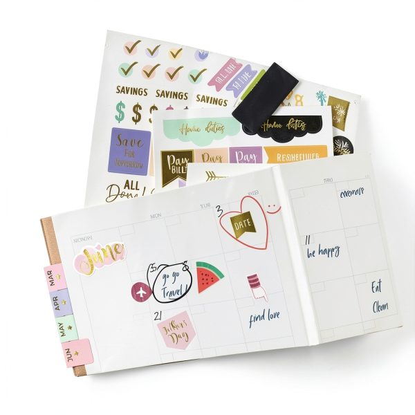 ZICOTO Waterproof Planner Stickers Gold Foil 1250-7