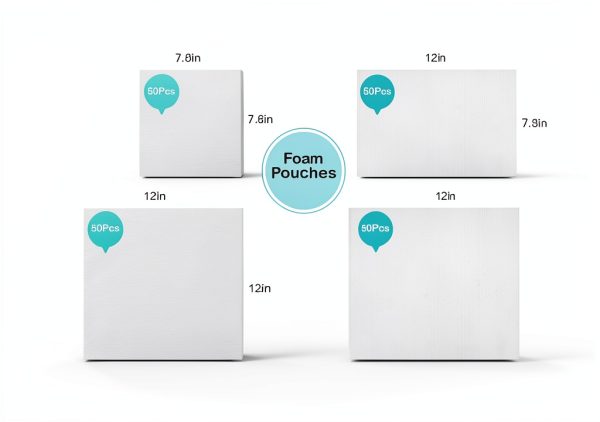 Moving Packaging Supplies UEIVEDOS Foam Set 320 pcs 4 Sizes & Stickers-1