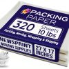 Purple Papers White Bulk Packing Paper | 320 sheets | 27" x 17" | 10 lb | Sheets for Moving - Newsprint Paper - Must Have in Your Moving Supplies | Newsprint Papers | Packaging Paper-0